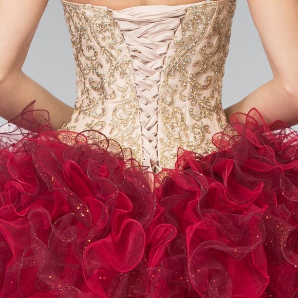 Sweetheart Neck Ballgown Evening Dress GSGL2211 - Picture 5 of 9